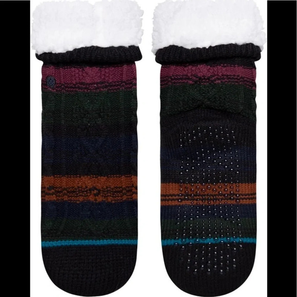 🎉🎉HOST PICK🎉🎉Stance Toasted Stripe Cable Knit Slipper Socks - Picture 2 of 7